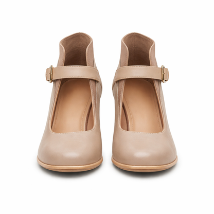 Escarpins Mary Jane pour femmes talon bloc bout carré bride cheville