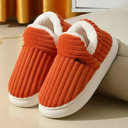 Chaussons thermiques doublure polaire mixte antidérapants intérieur