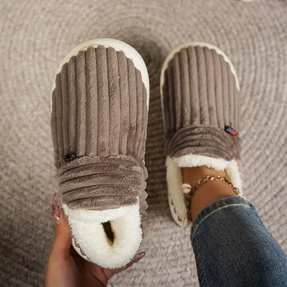 Chaussons thermiques doublure polaire mixte antidérapants intérieur