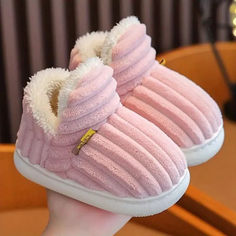 Chaussons thermiques doublure polaire mixte antidérapants intérieur