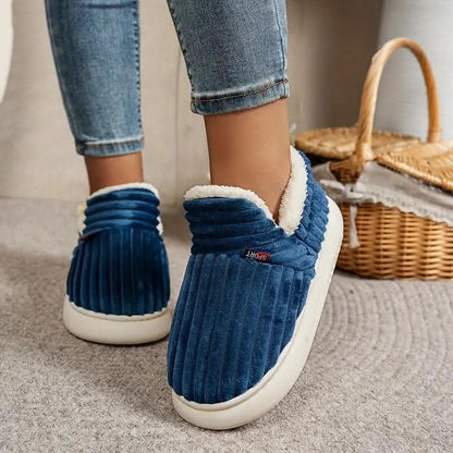 Chaussons thermiques doublure polaire mixte antidérapants intérieur