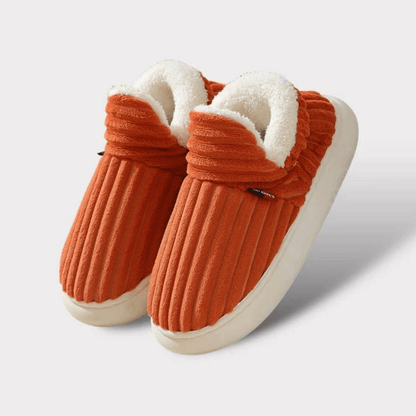 Chaussons thermiques doublure polaire mixte antidérapants intérieur