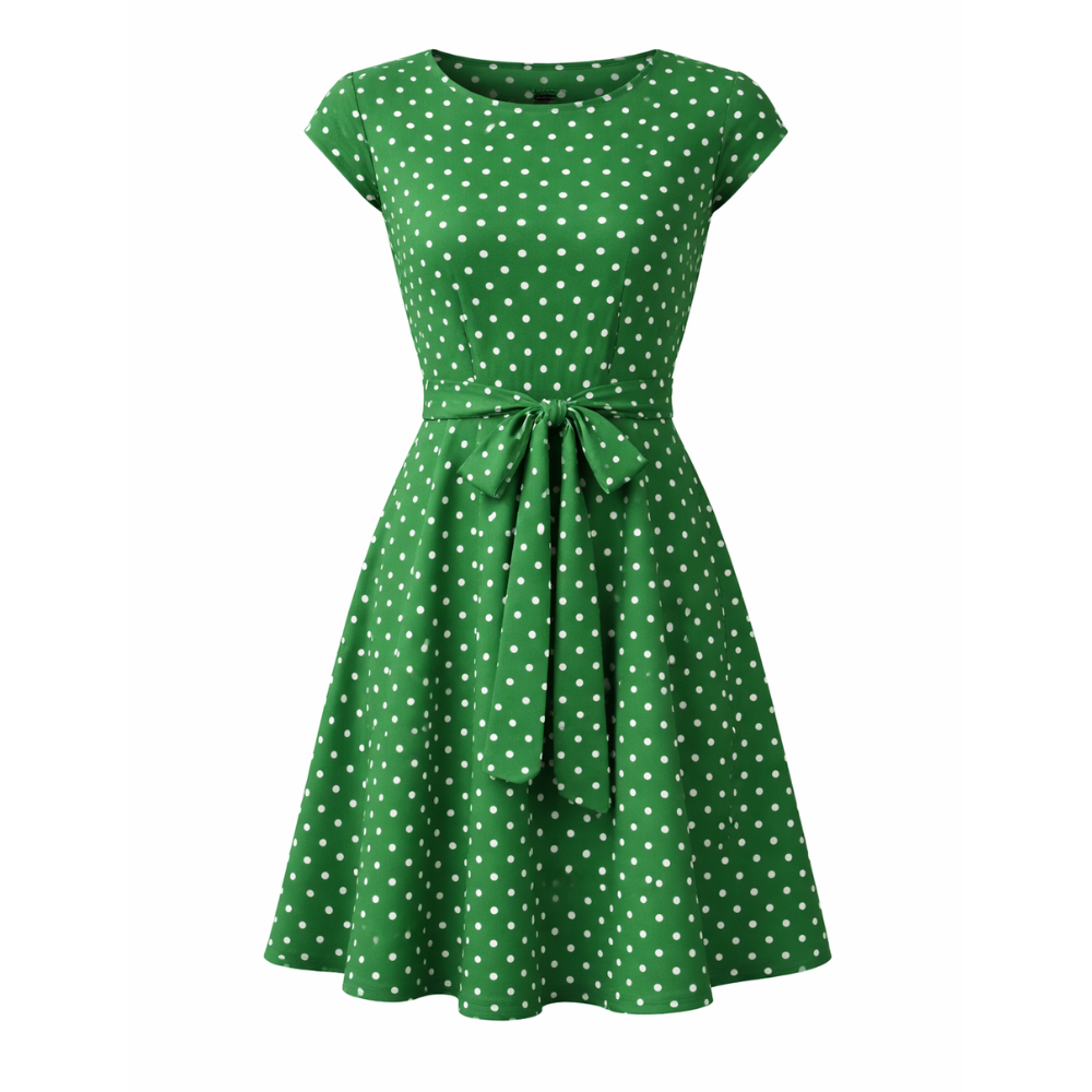 Robe à Pois | Femme, Style Classique | Ajustement Confortable