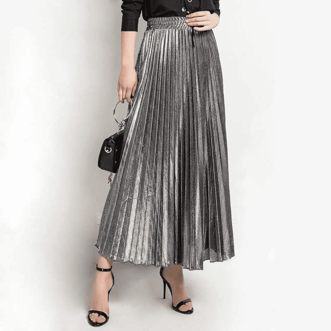 Elodia Élégance stylée jupe midi-skirt-PARIS FEMME