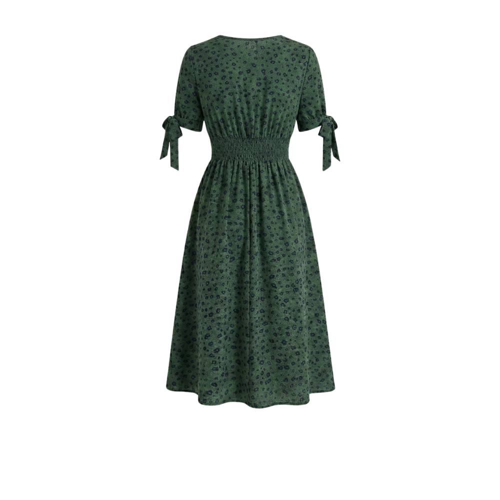 Robe à Pois | Femme, Manches Courtes | Style Vintage