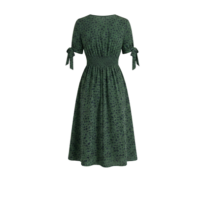 Robe à Pois | Femme, Manches Courtes | Style Vintage