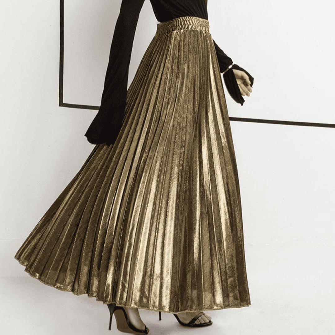 Elodia Élégance stylée jupe midi-skirt-PARIS FEMME