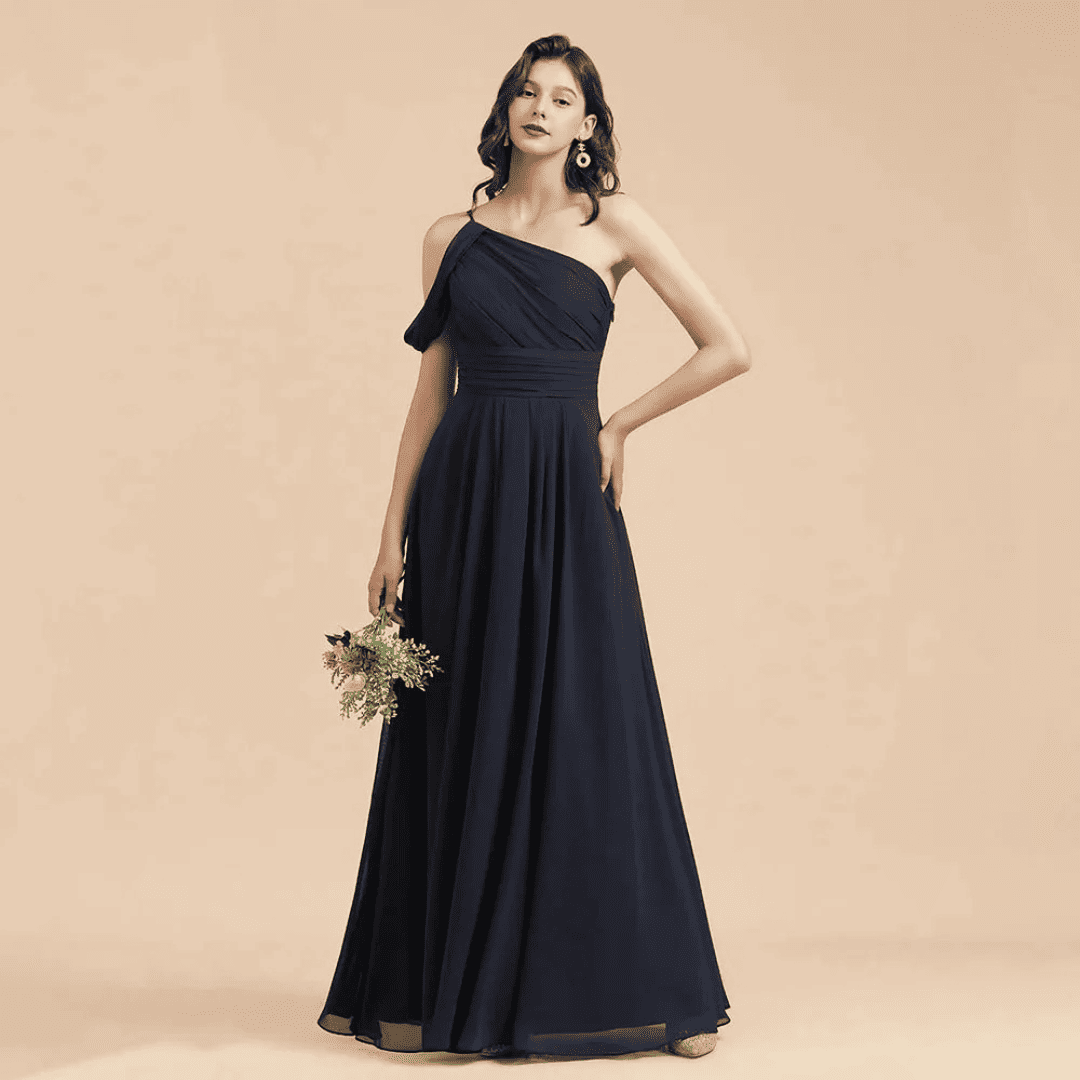 Izabella Granatowy robes de mariage invitée-Robes de Demoiselle d'Honneur-PARIS FEMME
