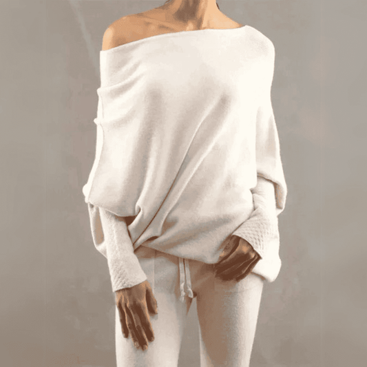 Ewa Débardeur femme à une épaule-Pull Col Roulé pour Femme-PARIS FEMME