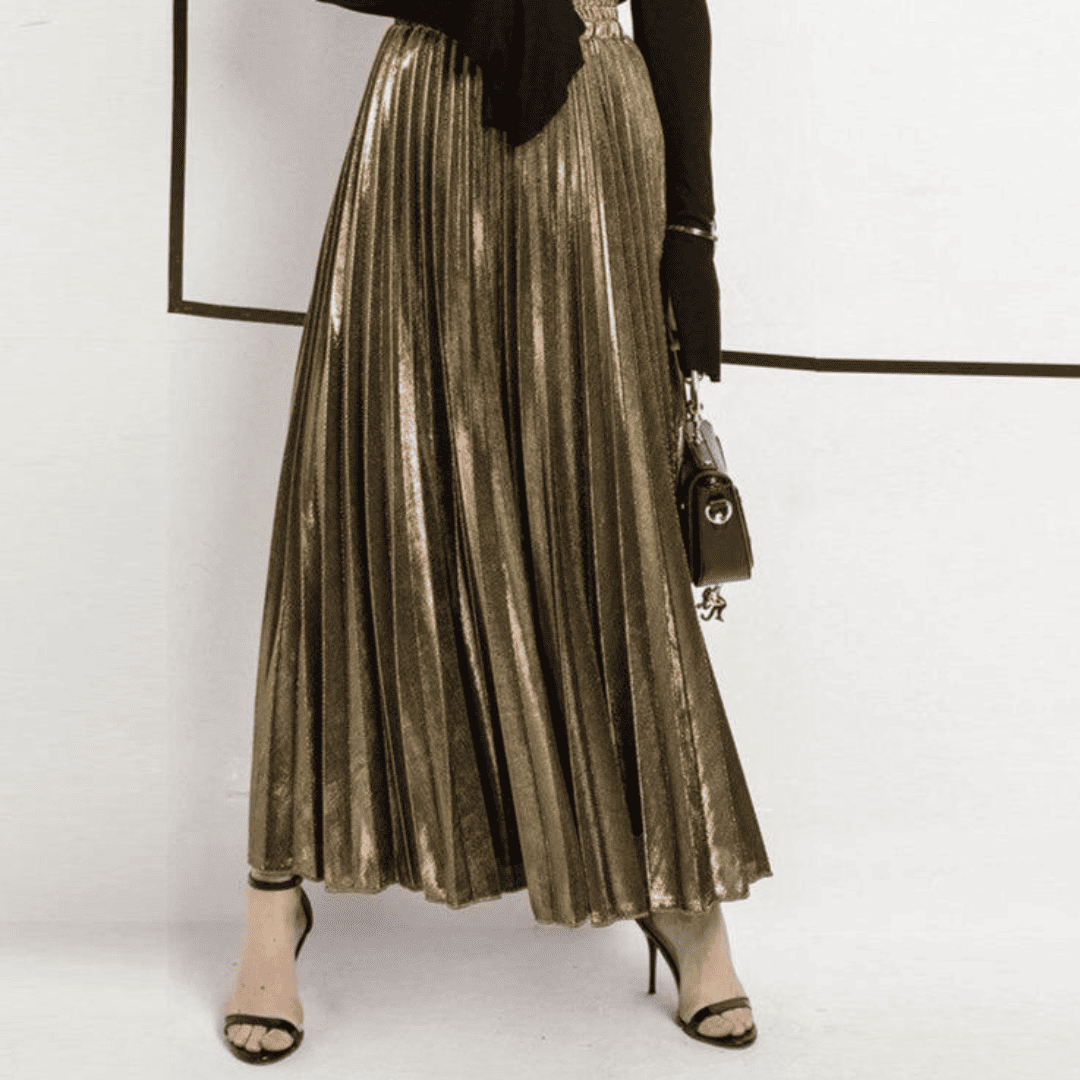Elodia Élégance stylée jupe midi-skirt-PARIS FEMME
