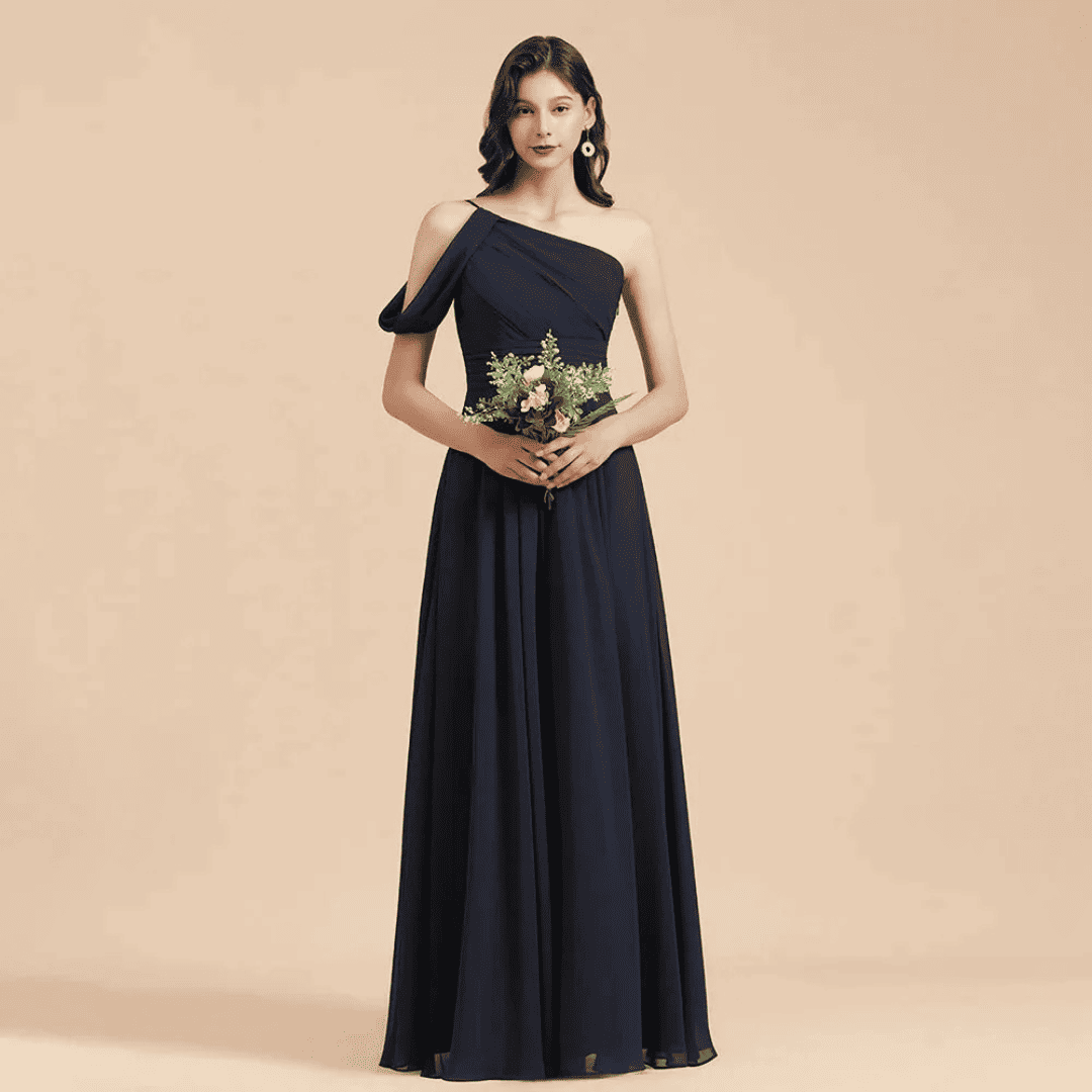 Izabella Granatowy robes de mariage invitée-Robes de Demoiselle d'Honneur-PARIS FEMME