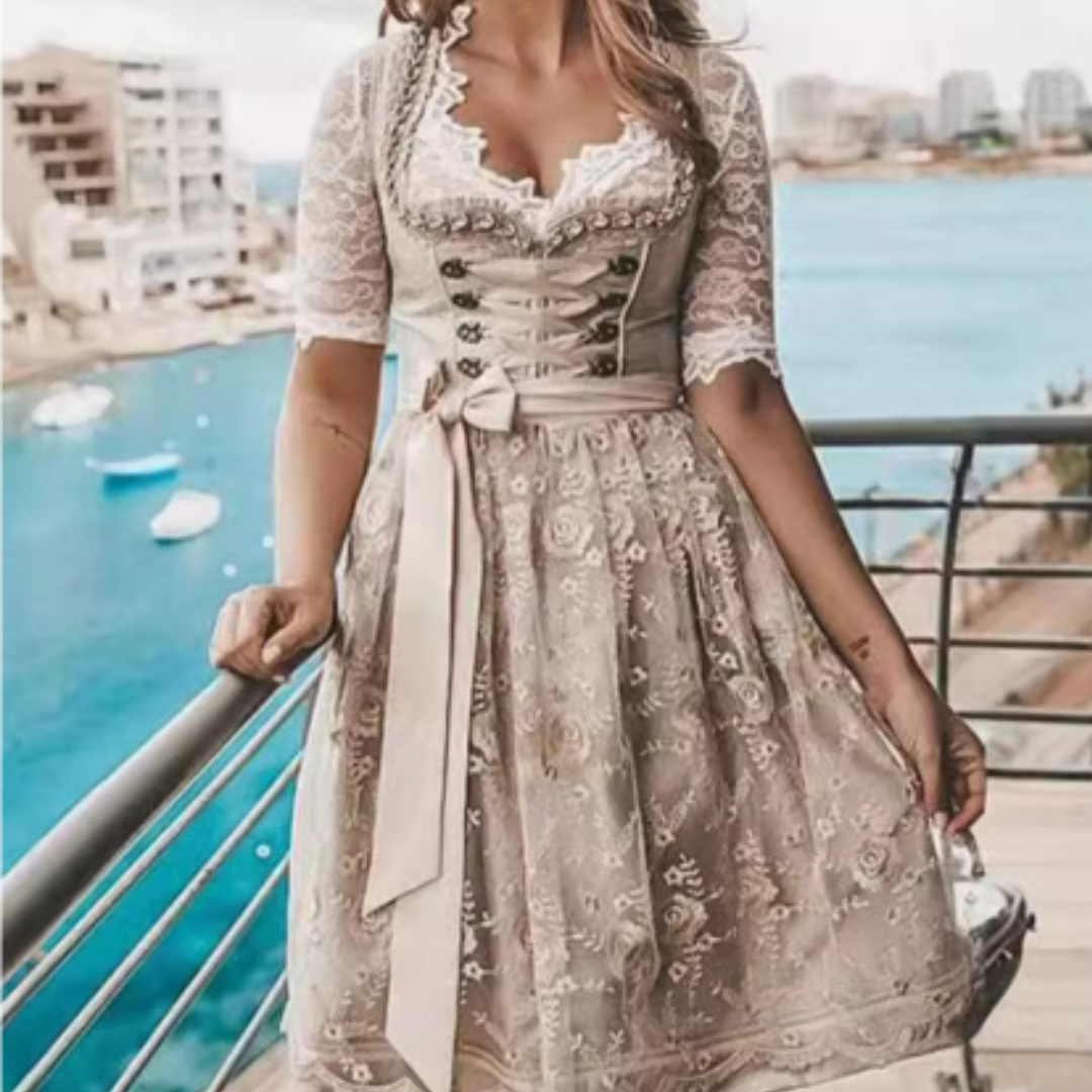 Robe Dirndl Femme - Tissu Léger - Parfaite pour Oktoberfest