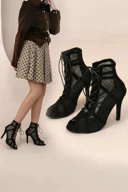 Chaussures de danse de salon femme | Talons hauts, bouche de poisson | Confort