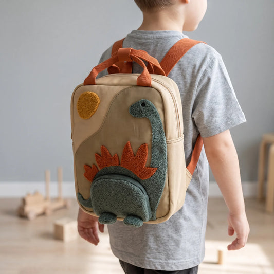 Sac à dos scolaire | Thème Dinosaure avec images 3D | Enfants