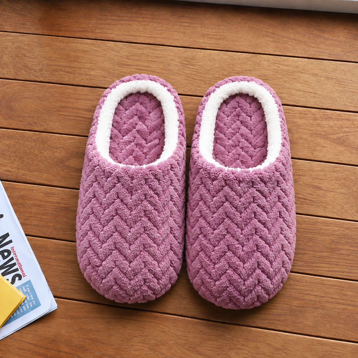 Zapatillas de mujer | Suaves y mullidas, antideslizantes | Comodidad para el hogar