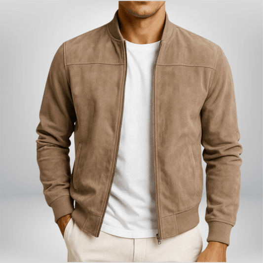 Veste Bomber Cuir Homme | Minimaliste, Coupe Ajustée