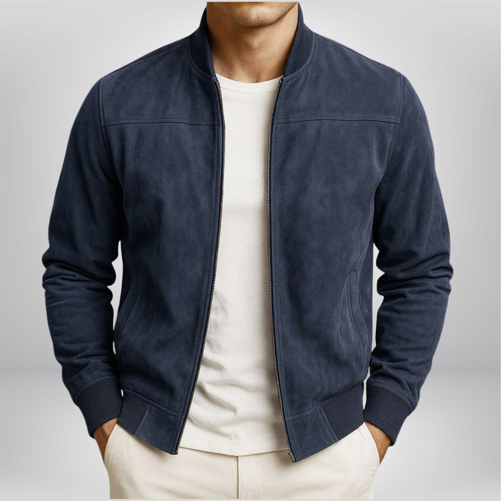 Veste Bomber Cuir Homme | Minimaliste, Coupe Ajustée