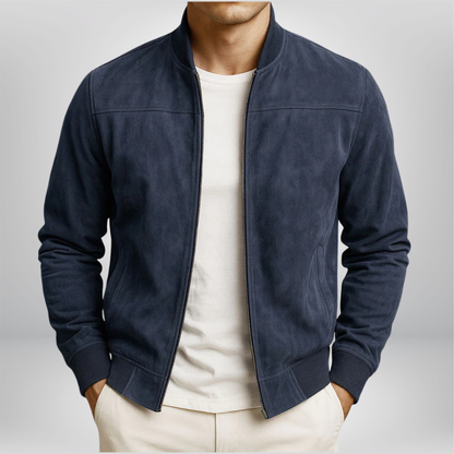 Veste Bomber Cuir Homme | Minimaliste, Coupe Ajustée