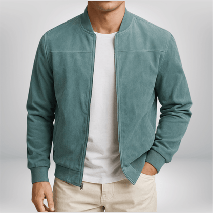 Veste Bomber Cuir Homme | Minimaliste, Coupe Ajustée