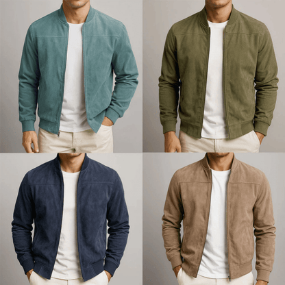 Veste Bomber Cuir Homme | Minimaliste, Coupe Ajustée