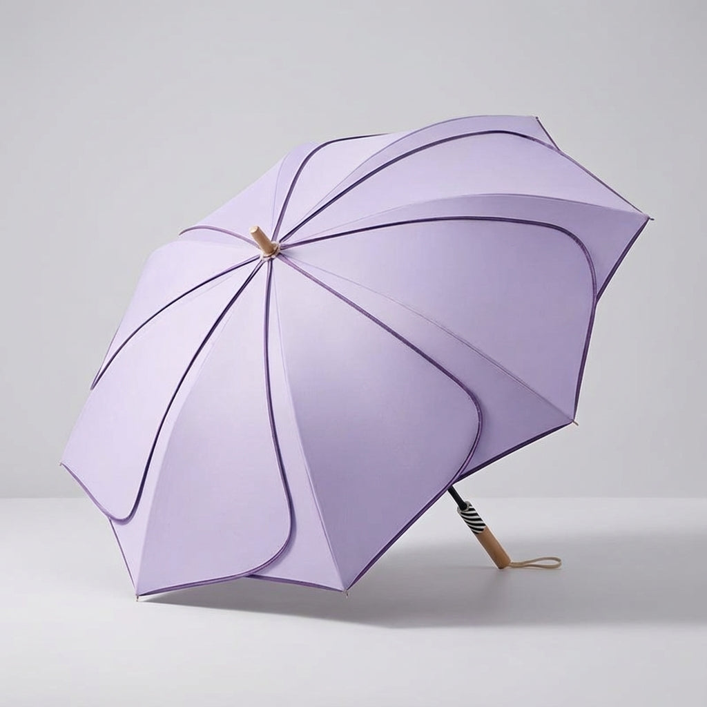 Parapluie femme motif floral | Protection pluie et UV | Woodloom