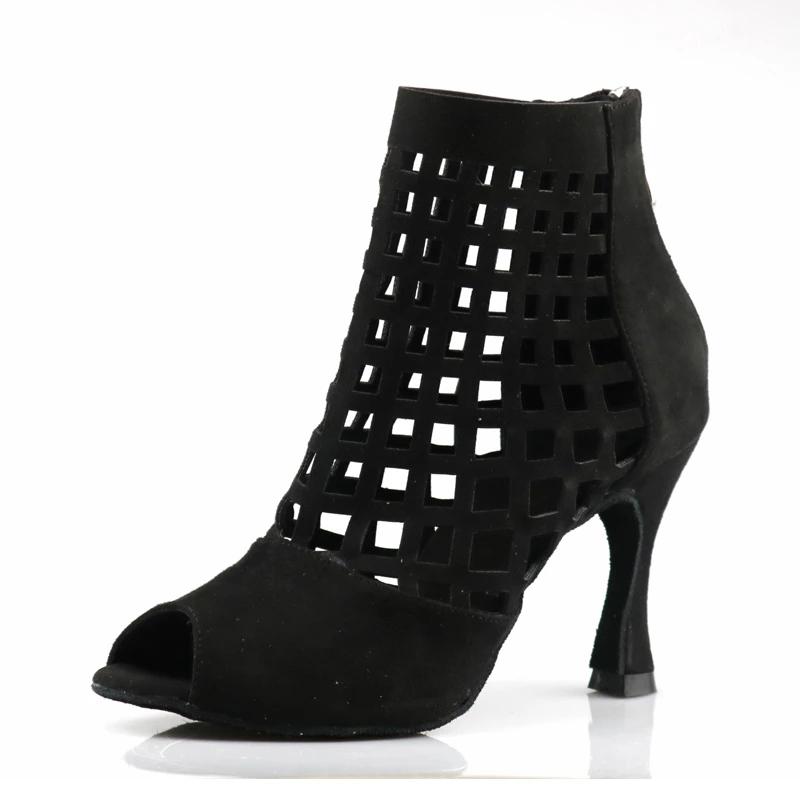 Bottes de danse jazz simili cuir avec talons femmes DS-Chaussures-PARIS FEMME