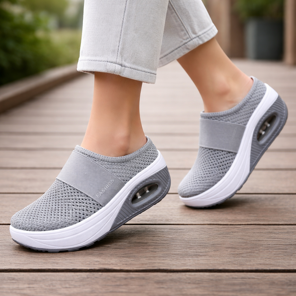 Sandales Compensées Femme | Confort Orthopédique, Soutien de la Voûte | Stabilité de la Cheville
