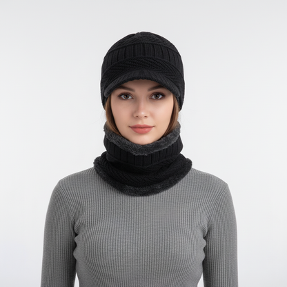 Bonnet hiver avec protection visage unisexe extensible couvrant tête et cou