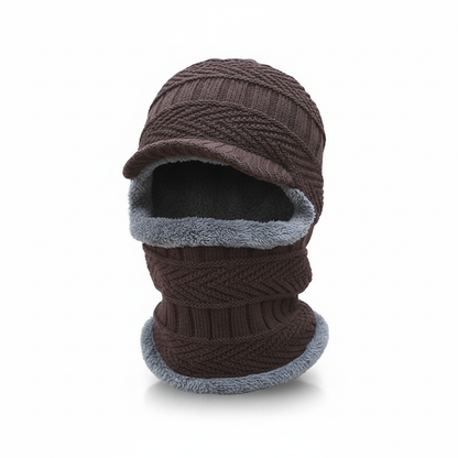 Bonnet hiver avec protection visage unisexe extensible couvrant tête et cou