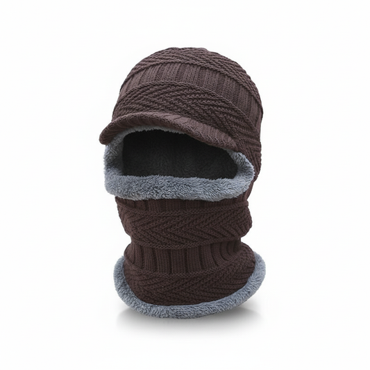 Bonnet hiver avec protection visage unisexe extensible couvrant tête et cou