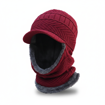 Bonnet hiver avec protection visage unisexe extensible couvrant tête et cou