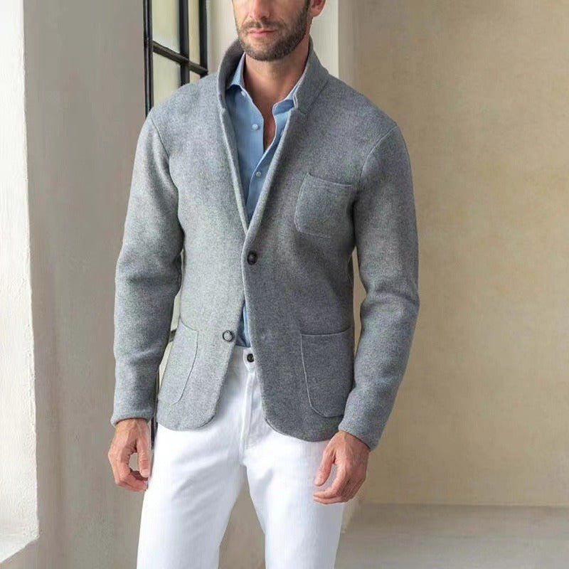Cardigan pour homme | Tricot casual moderne | Bleu, marine, gris