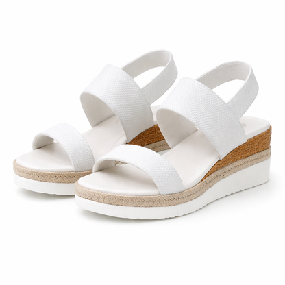 Sandales Compensées Femme | Espadrille, Style Plateforme | Lanière Élastique