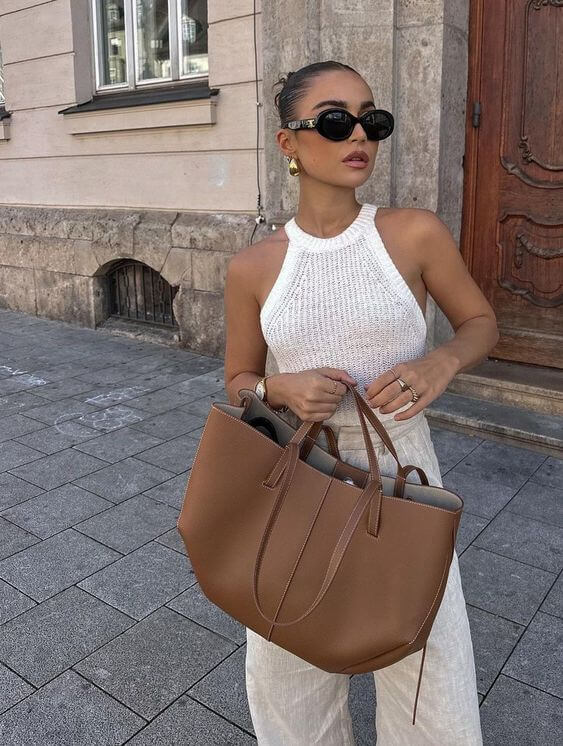 Sac Tote Femme | Grande Capacité, Style Élégant | Sac Quotidien