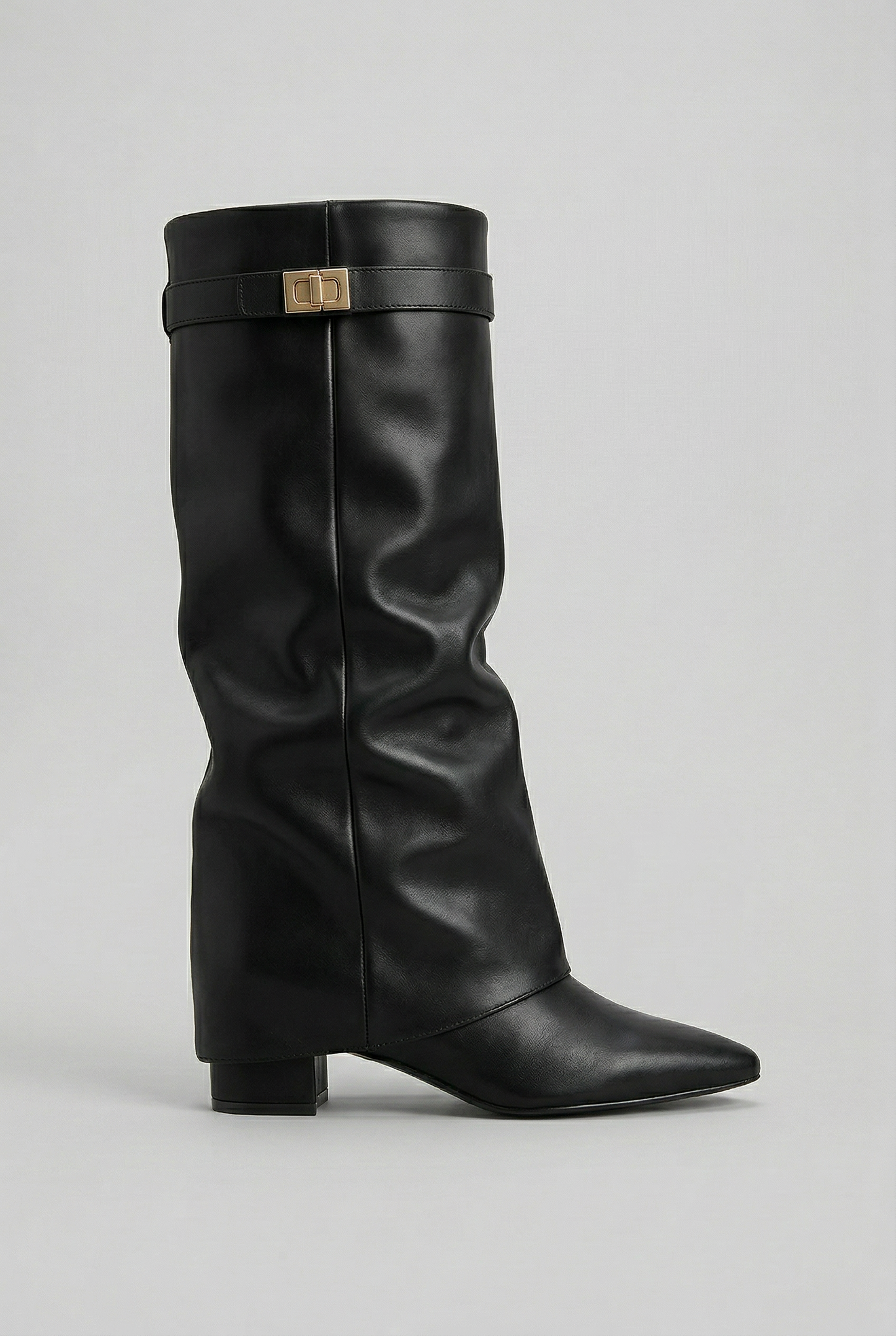 Bottes Montantes | Talon Bloc, Fermeture Latérale | Suède et Cuir