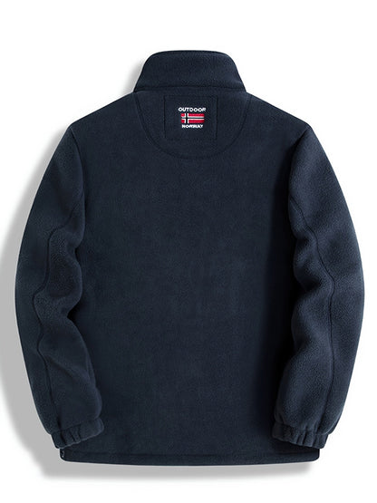 Veste zippée chaude outdoor homme avec doublure isolante
