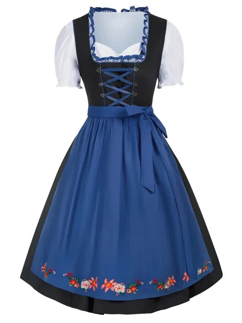 Mini Dirndl Kleid für Frauen - Traditionelles Design Oktoberfest - Festliches Trachtenkleid