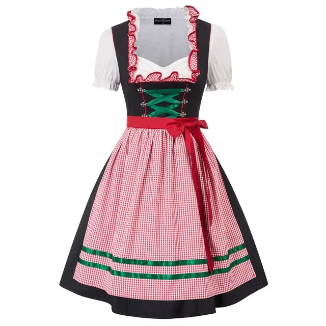 Mini Dirndl Kleid für Frauen - Traditionelles Design Oktoberfest - Festliches Trachtenkleid