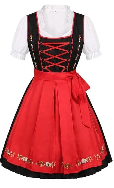 Mini Dirndl Kleid für Frauen - Traditionelles Design Oktoberfest - Festliches Trachtenkleid