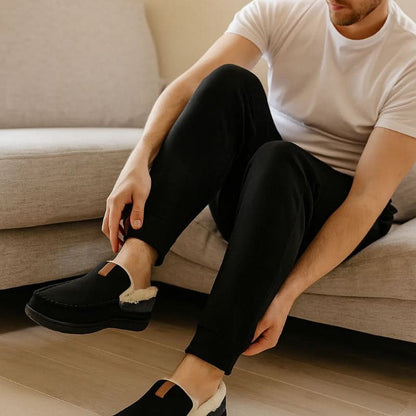 Hommes Chaudes Pantoufles Laine