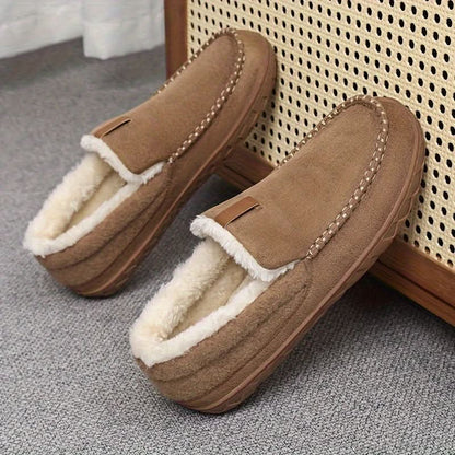 Hommes Chaudes Pantoufles Laine