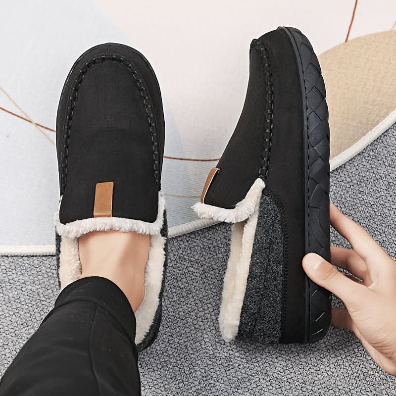 Hommes Chaudes Pantoufles Laine