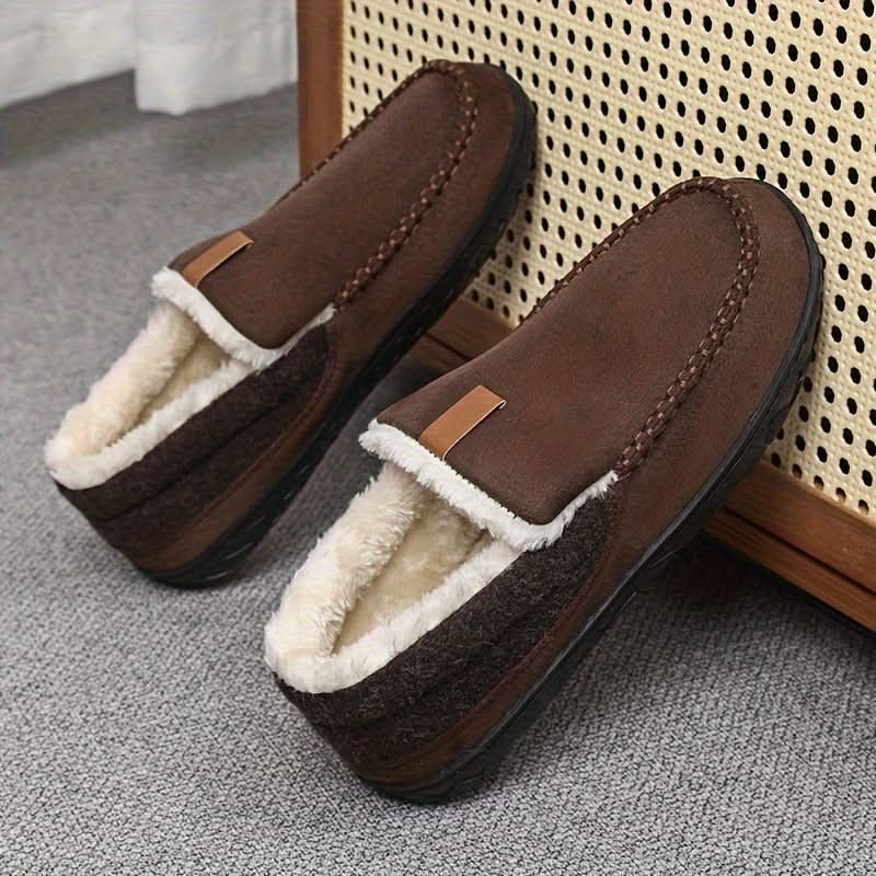 Hommes Chaudes Pantoufles Laine