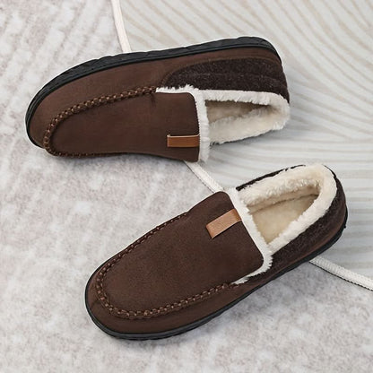 Hommes Chaudes Pantoufles Laine