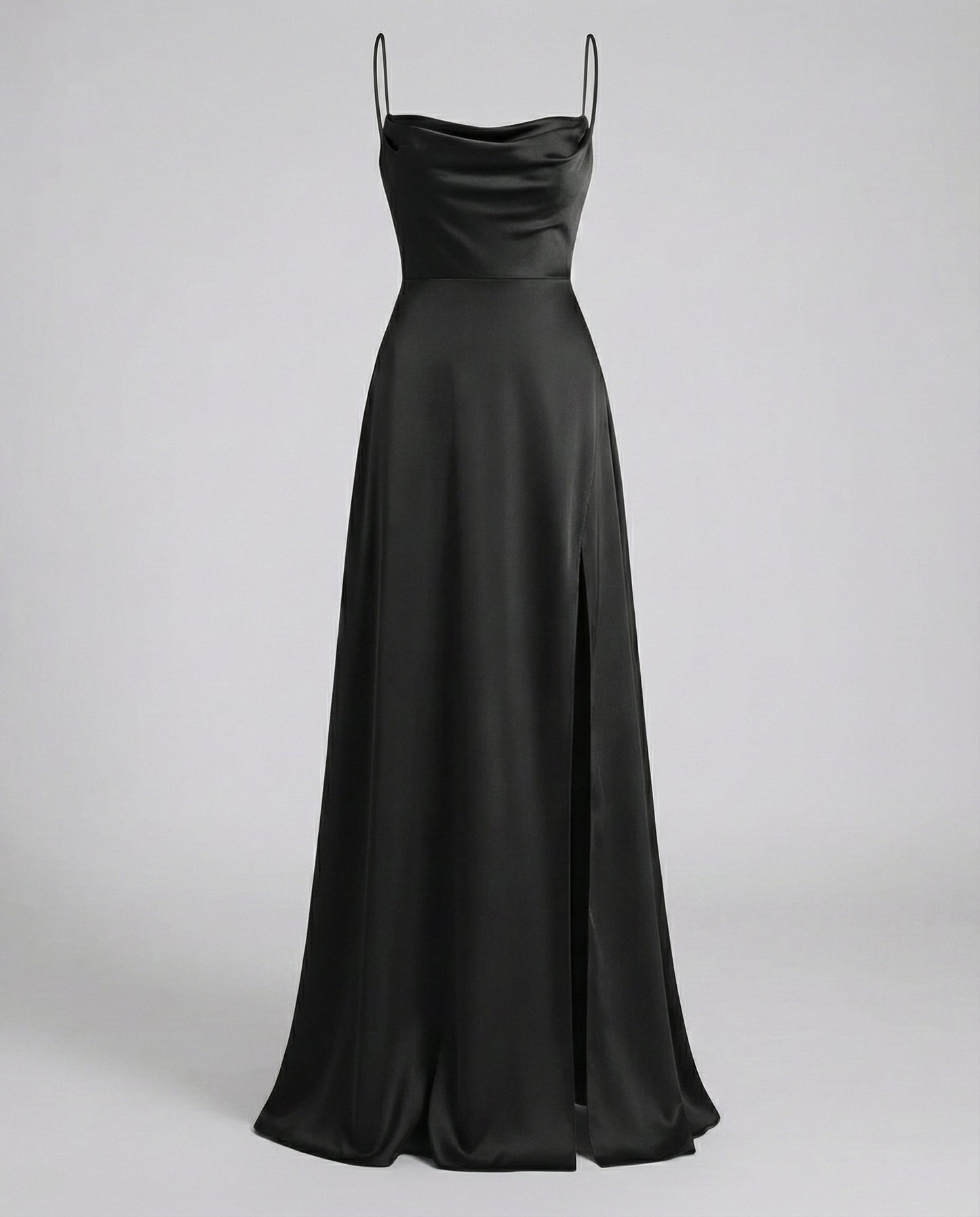 Robe Longue Satinée Femme | Élégante, Fente Haute | Robe de Soirée