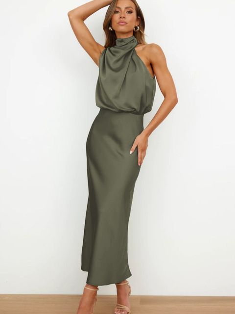 Robe de soirée maxi - cocktail - épaules dénudées - élégante