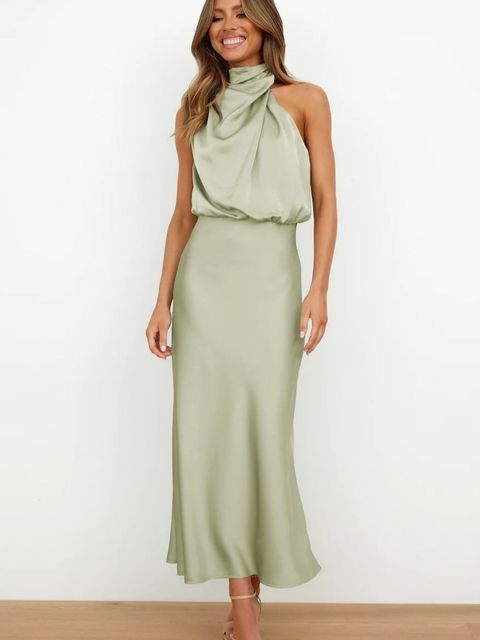 Robe de soirée maxi - cocktail - épaules dénudées - élégante