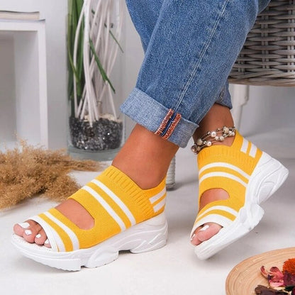 Sandales pour Oignons, Femmes | Maille Extensible | Semelle Sport