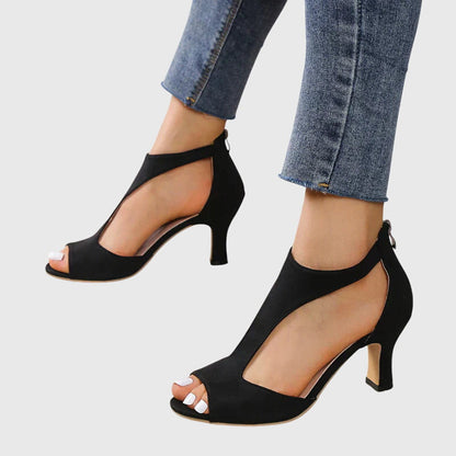 Chaussures de danse latine femme | Talons élégants, Rose et Noir