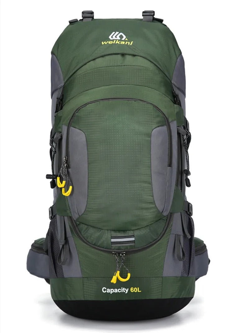 Sac à dos de voyage 60L | Étanche, spacieux | Pour la randonnée et les activités en plein air